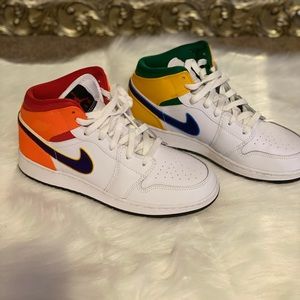 Mid jordan 1s (multi-color)